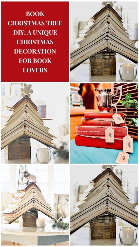 Book Christmas Tree DIY: A Unique Christmas Decoration for Book Lovers