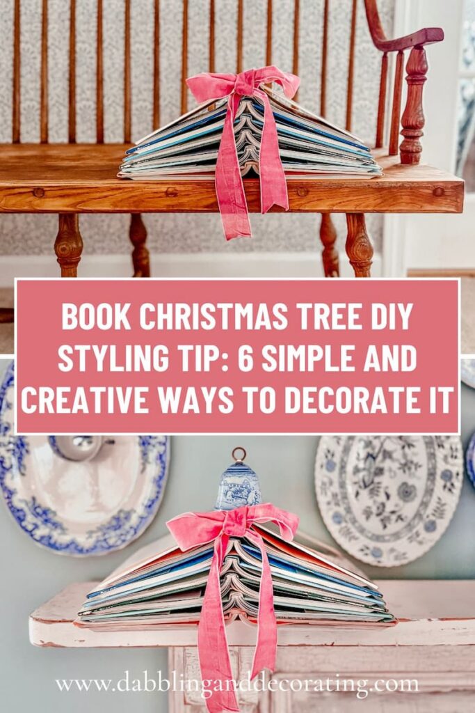 Christmas Book Tree of Knowledge Book Christmas Tree DIY Styling Tip: 6 Simple and Creative Ways to Decorate It