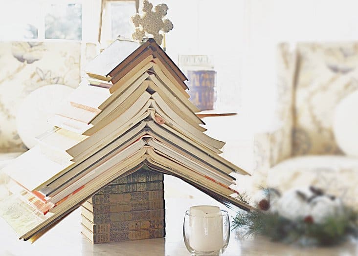 Book Tree Decor: A Unique Christmas DIY