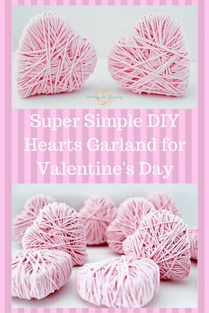Crafty, DIY Heart Garland for Valentines Day