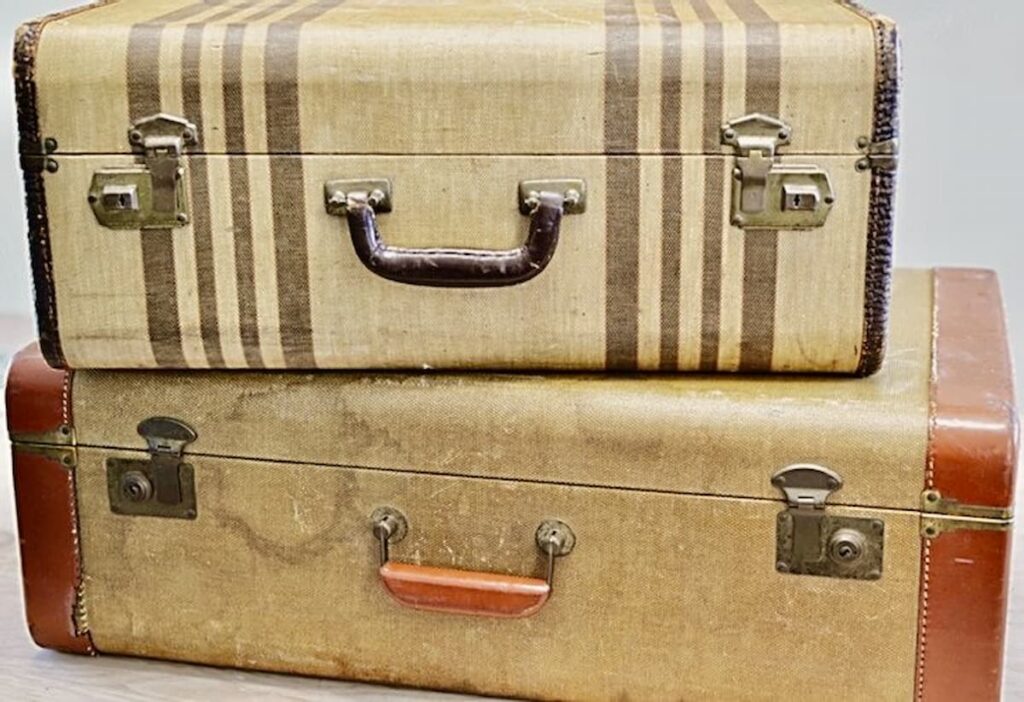 Old vintage suitcases