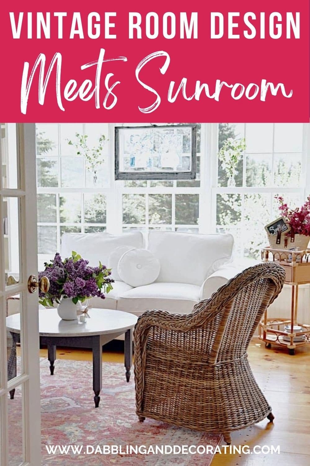 Vintage Room Design Meets Sunroom