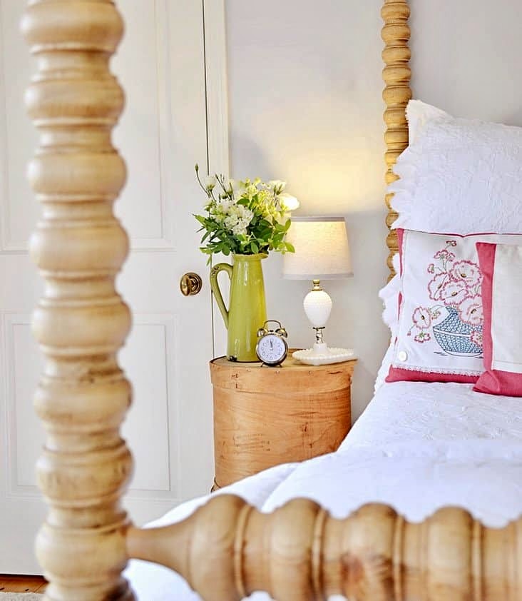 DIY Side Table Using Old Cheese Crates