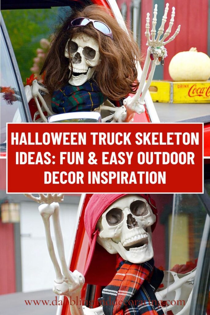 Halloween Skeleton Ideas Halloween Truck Skeleton Ideas: Fun & Easy Outdoor Decor Inspiration