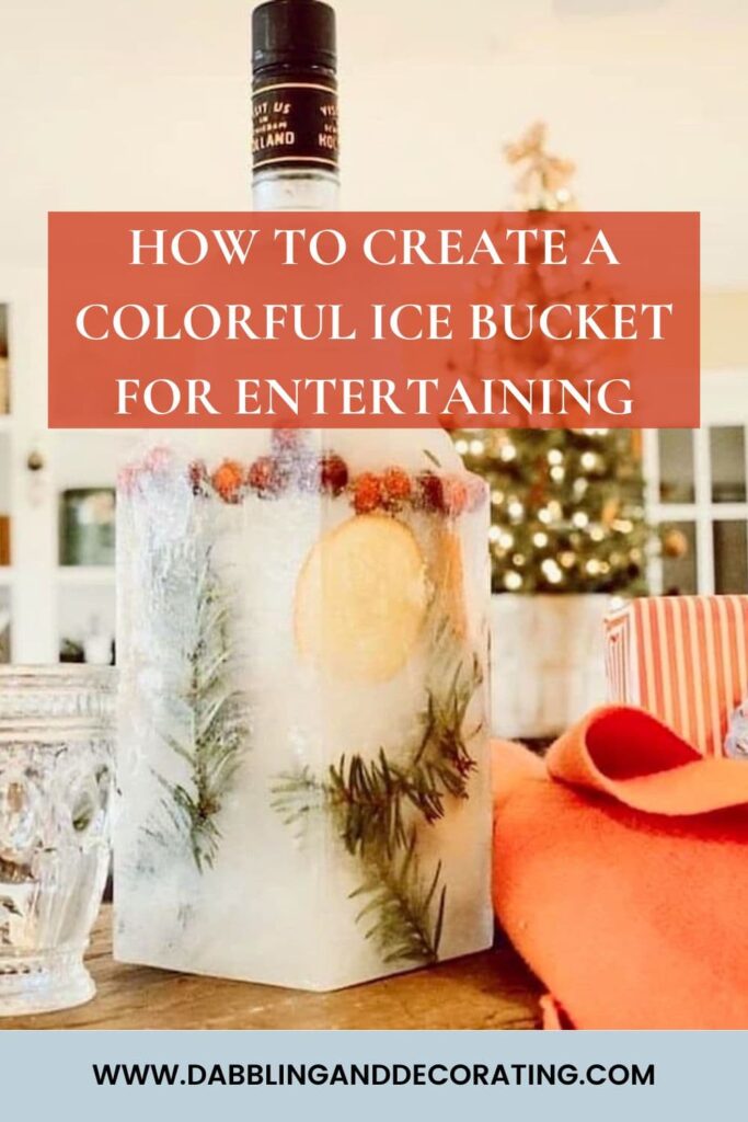 How to Create a Colorful Ice Bucket for Entertaining