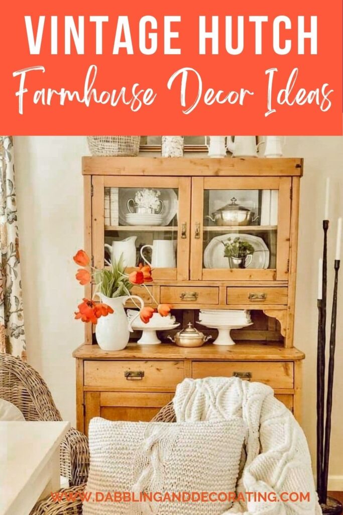 Vintage Hutch Farmhouse Decor Ideas