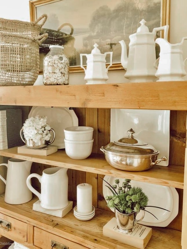 Vintage Hutch Farmhouse Decor Ideas