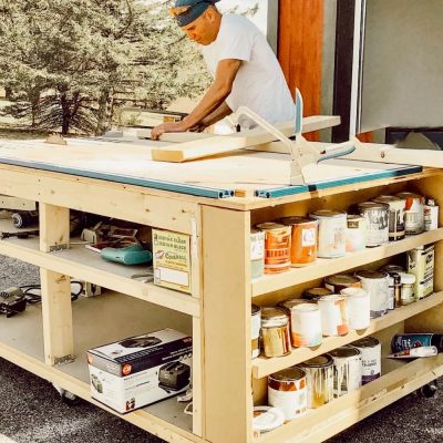 DIY Mobile Workbench and Home Workshop Reveal