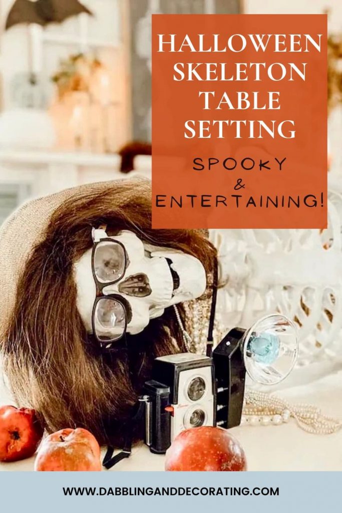 Halloween Skeleton Table Setting