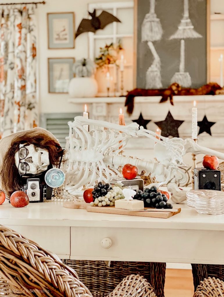 Halloween Skeleton Table Setting 