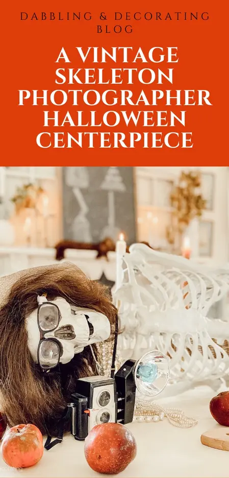 How to Make a Halloween Skeleton Centerpiece