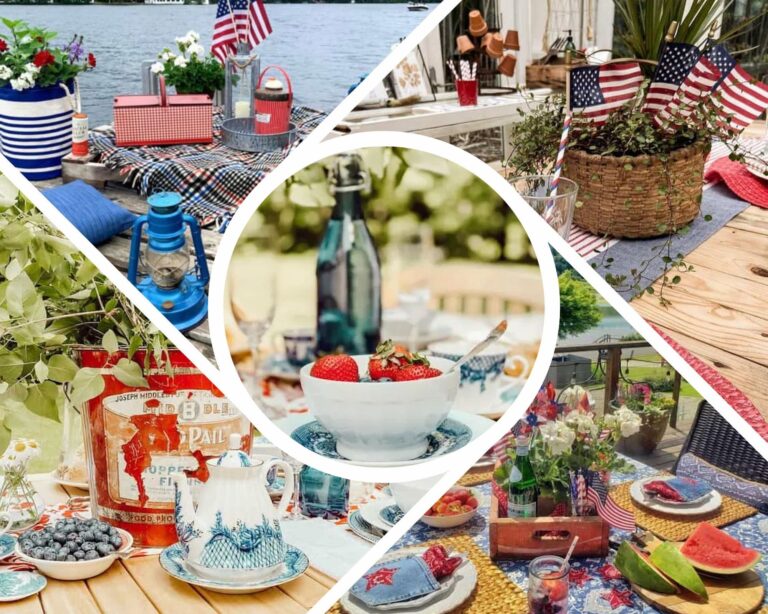 6 Patriotic Tablescapes Perfectly Alfresco