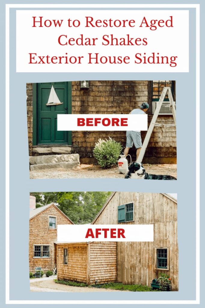 How We Restored our Aged Cedar Shake Siding
