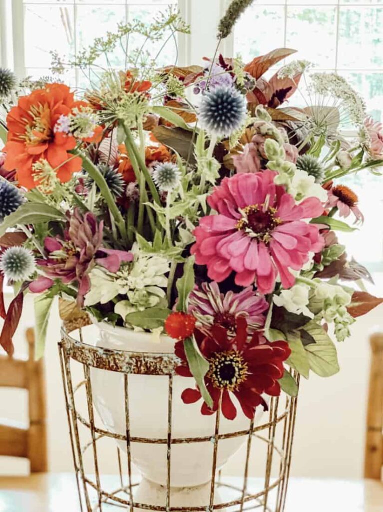 Vintage Floral Arrangement for Fall