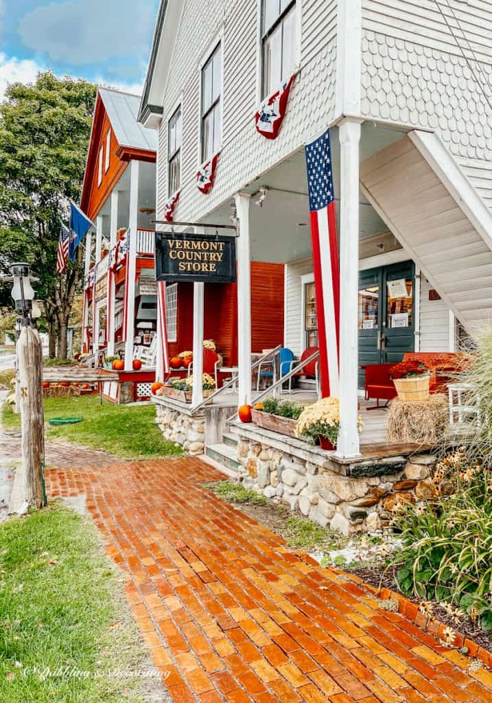 The Vermont Country Store in Vermont Fall Colours.