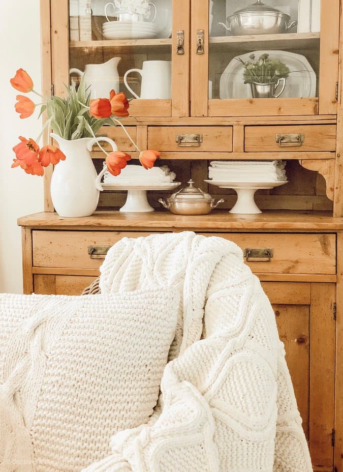 Vintage Hutch Farmhouse Style