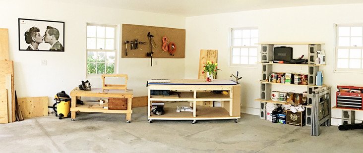 DIY Mobile Workbench and Home Workshop Reveal