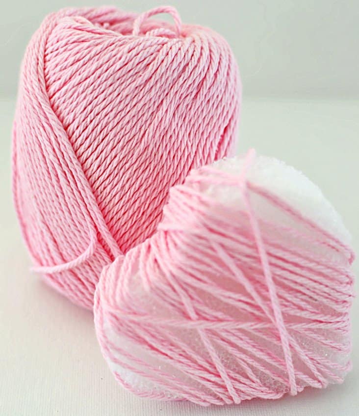 Yarn and wrapping heart.