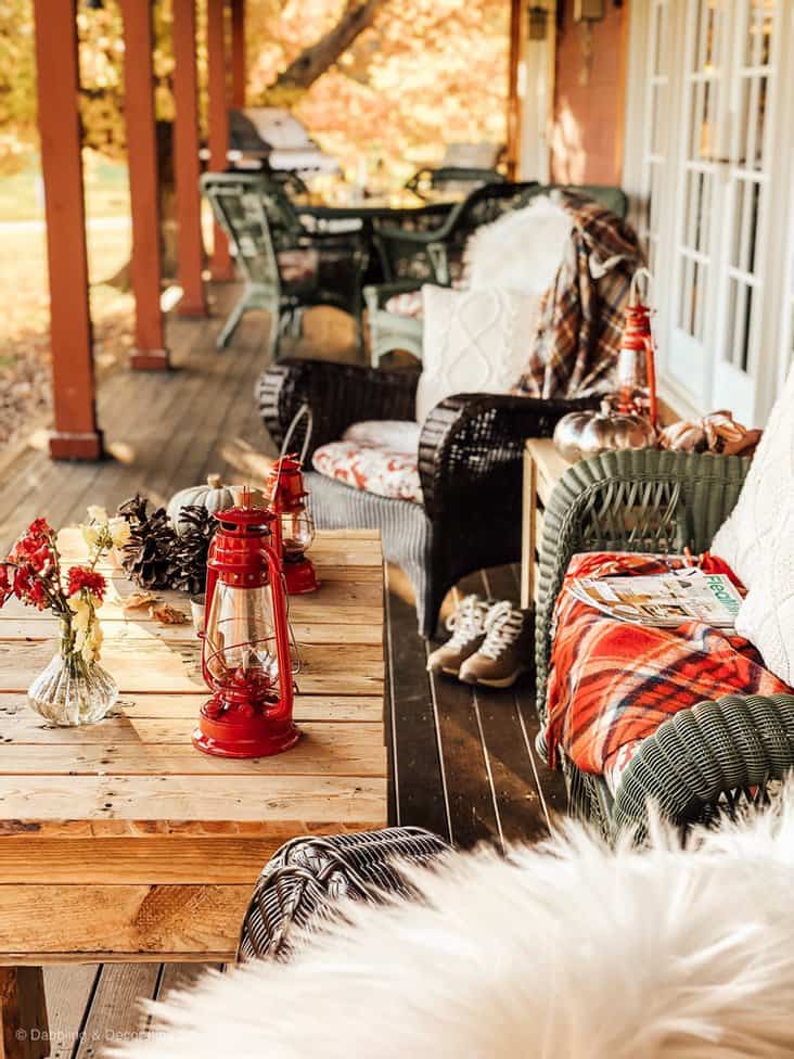 Cozy Cabin Style Vermont Porch