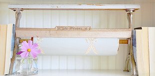 Vintage Gift Wrap Paper Cutter with vintage paper. Vintage Gift Wrap Paper Cutter with vintage paper.