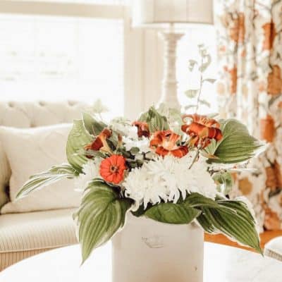 Antique Crock Flower Display