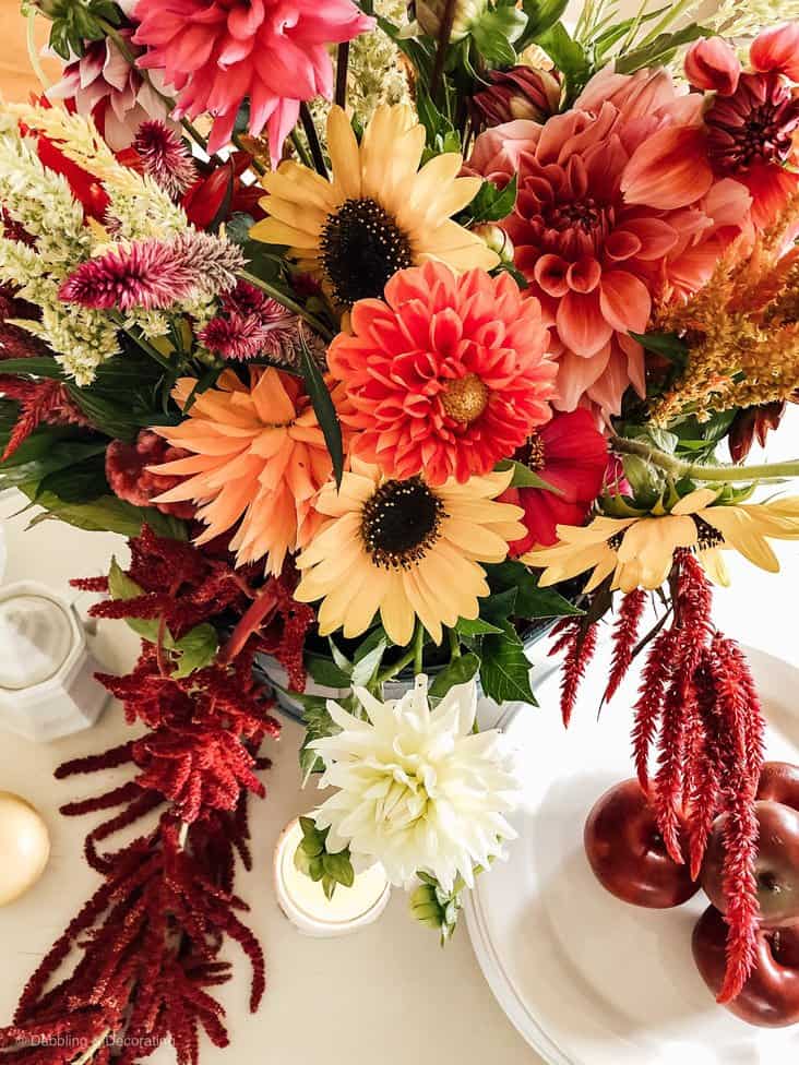 Simple Fall DIY Table Centerpiece