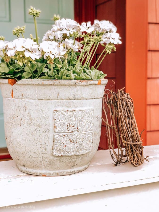 Nordic Blue Front Door & Rustic Red House