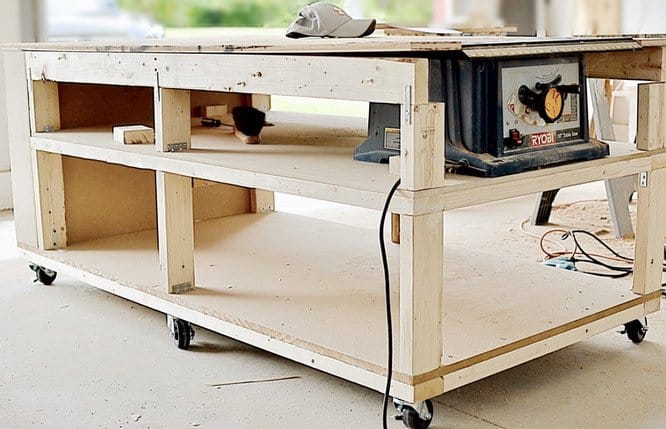 DIY Mobile Workbench and Home Workshop Reveal