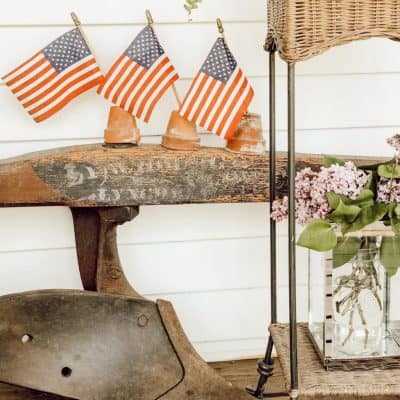 Simple Patriotic Vintage Decor