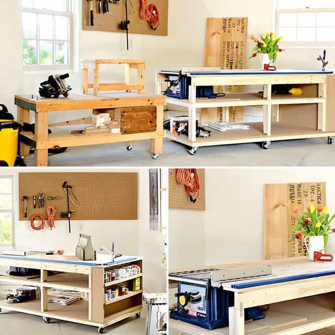 DIY Mobile Workbench and Home Workshop Reveal