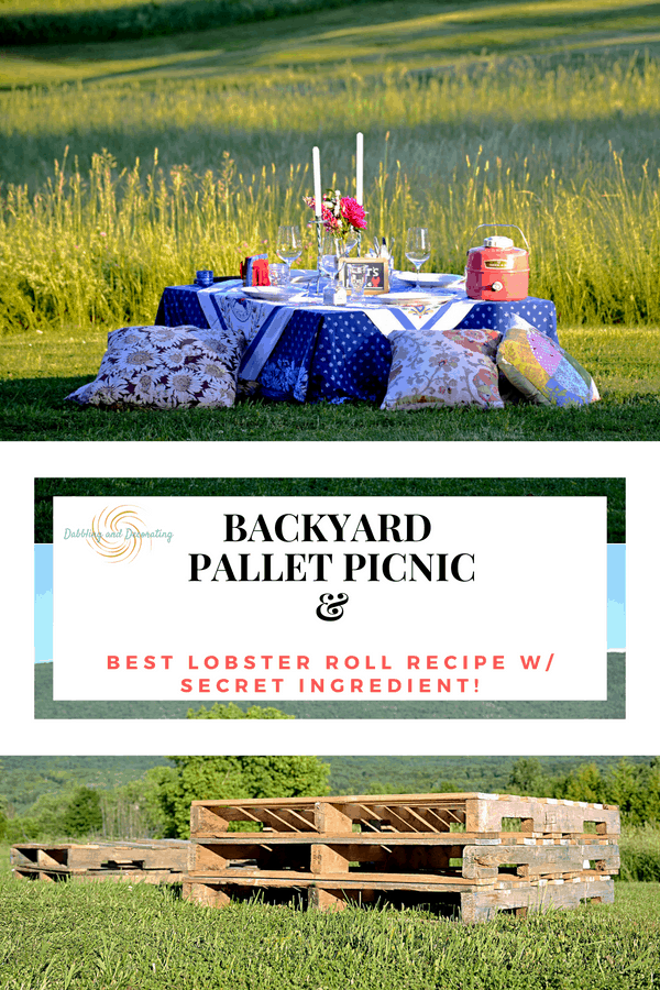 Backyard Pallet Picnic Serving up Maine Lobster Rolls