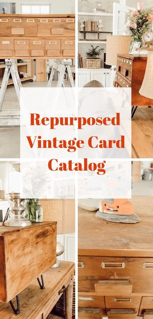 Vintage Repurposed Card Catalog