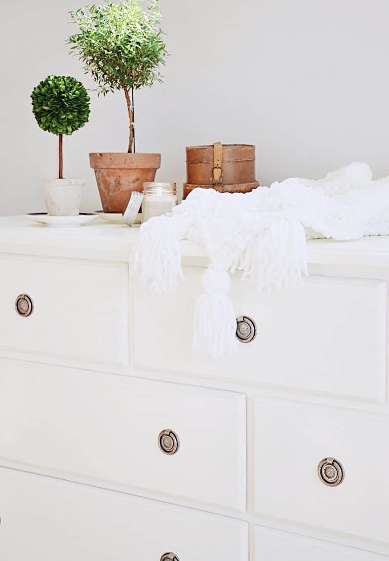 white dresser