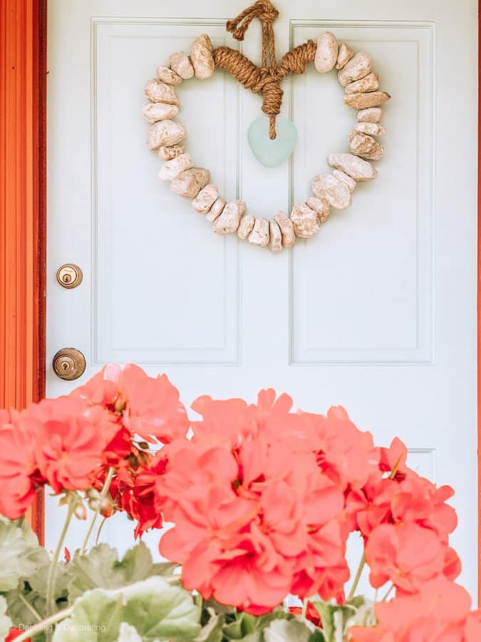 Nordic Blue Front Door & Rustic Red House