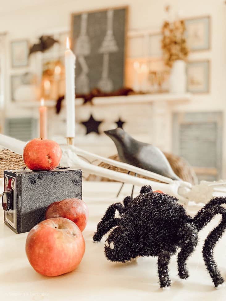 Halloween Centerpiece Halloween Centerpiece on table.