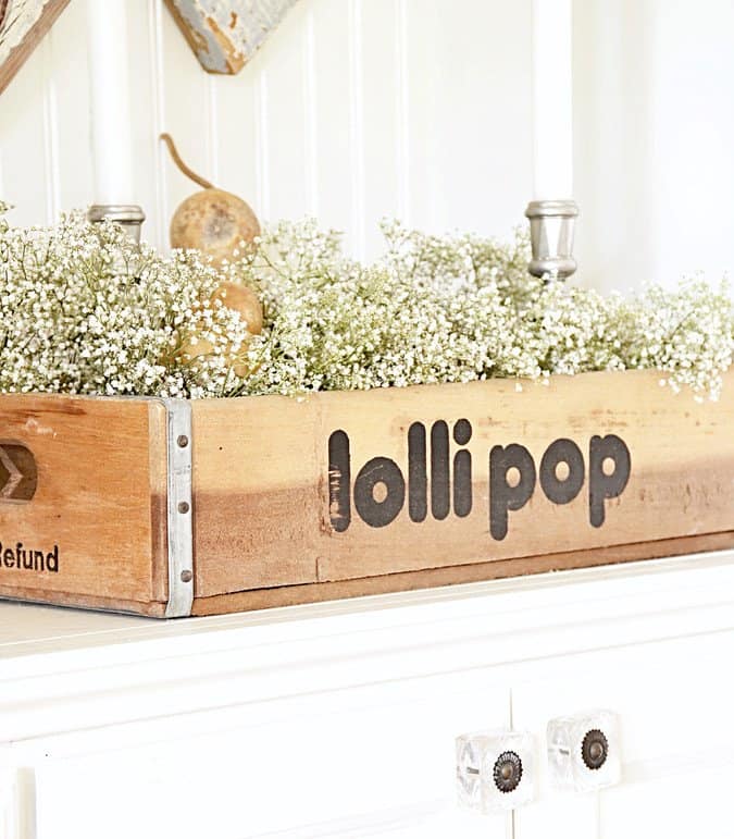 Vintage lolli pop crate