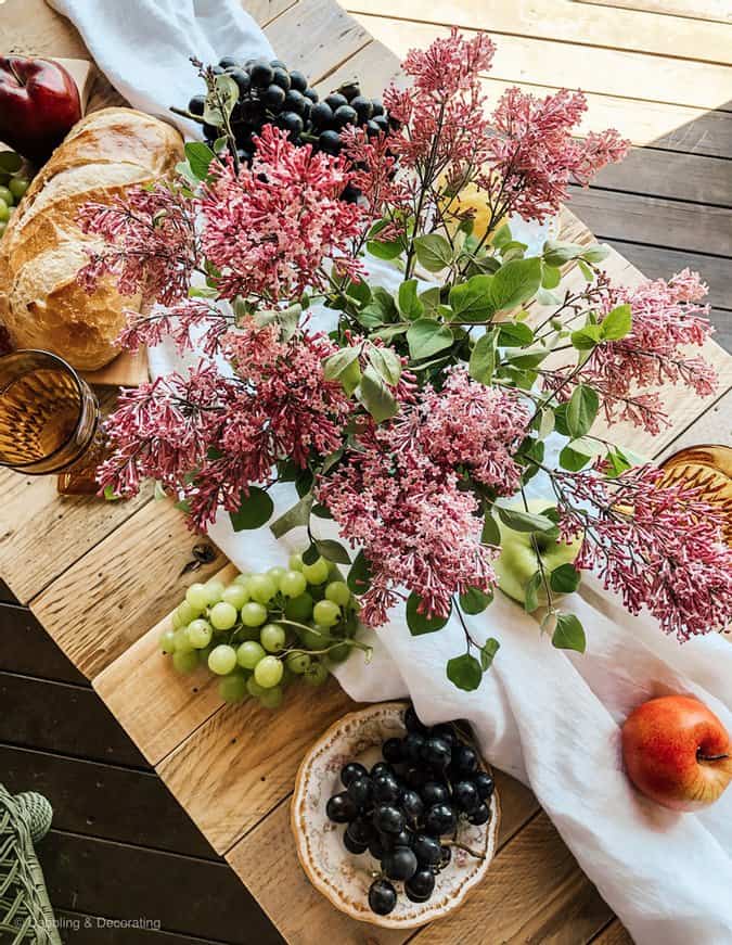 Lilacs and grapes