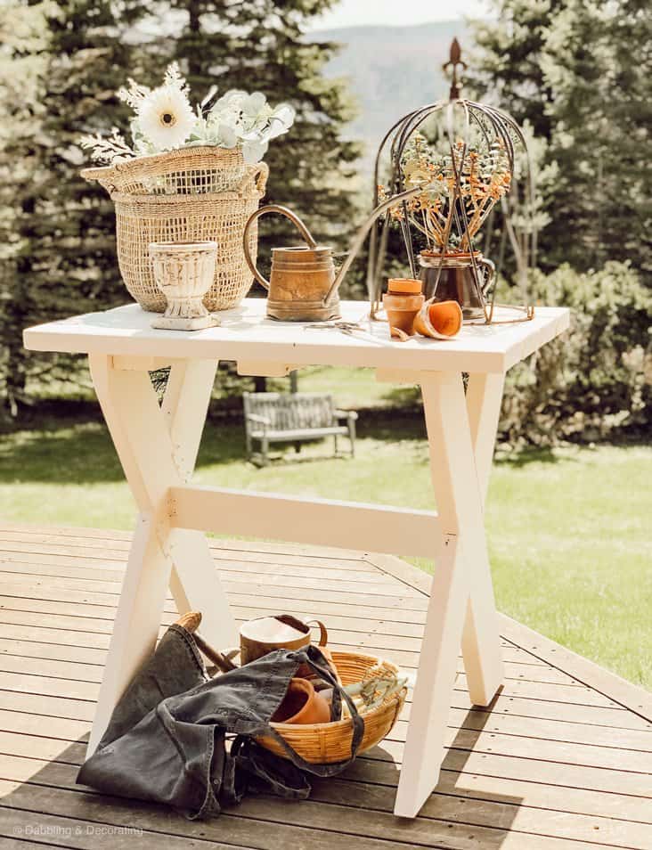 DIY Garden Table