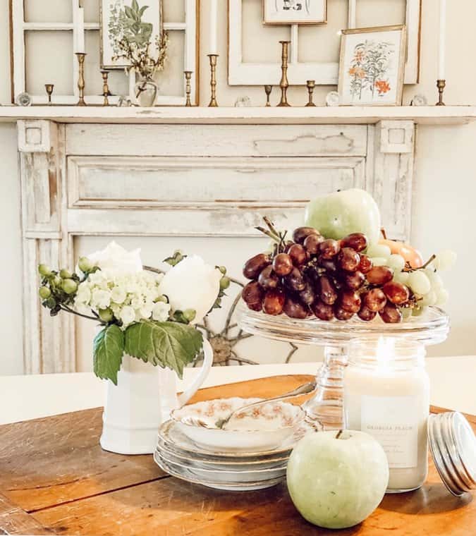 Vintage Botanical Mantel