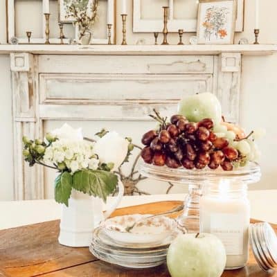 Vintage Botanical Mantel