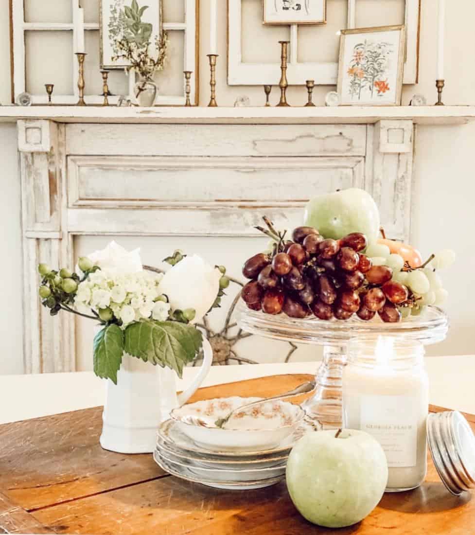 Vintage Botanical Mantel