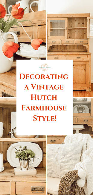 Vintage clearance farmhouse hutch