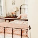 Door opens into a bedroom
