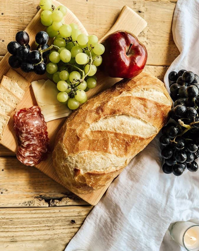 bread on breadboard