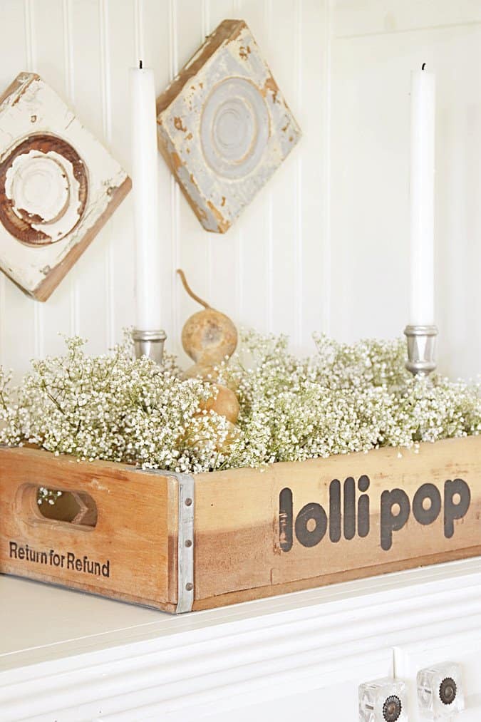 Vintage lolli pop crate.