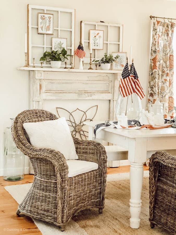 Simple Patriotic Vintage Decor