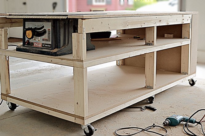 DIY Mobile Workbench and Home Workshop Reveal