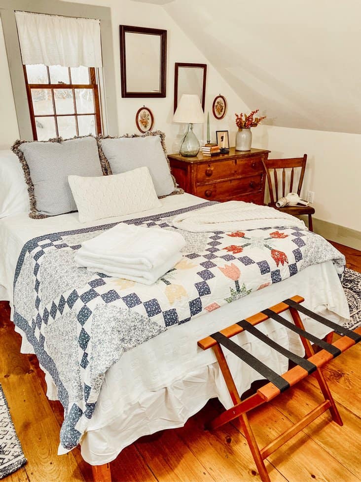 Coastal Maine Antique Guest Bedroom