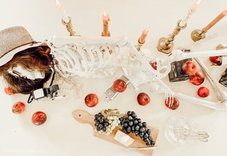 Halloween Centerpiece Halloween Skeleton Centerpiece