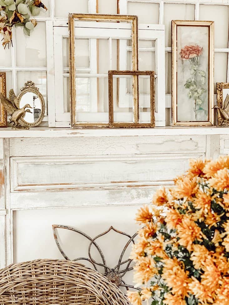 Vintage Inspired Mantel Decor